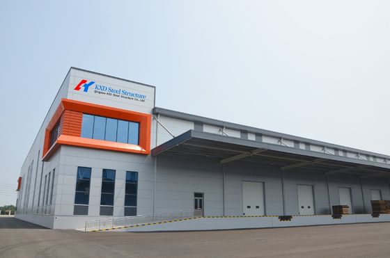 Odporność na huragany Prefabrykowana konstrukcja stalowa Budownictwo Metalowe magazyn Hangar Biuro