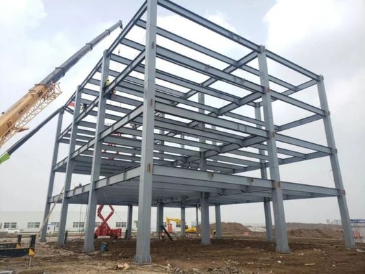 Nowoczesne izolowane prefabrykowane budynki stalowe Metalowe biura Centrum handlowe