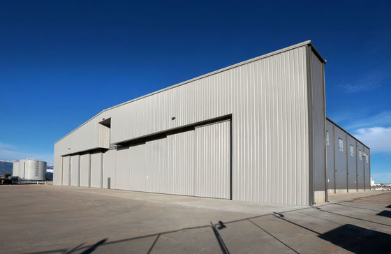 Wysokiego wzrostu stalowa konstrukcja prefabrykowana hangar samolotów hangary samolotów metalowe magazyn