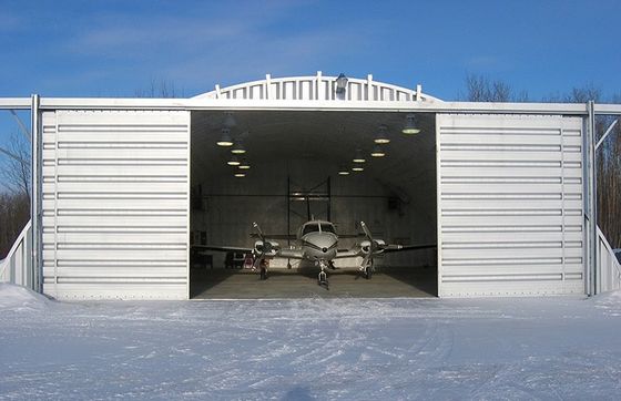 Przemysłowe hangary dla samolotów H Beam Steel Hangar dla samolotów z drzwiami