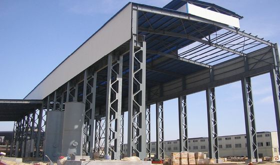 Certyfikowane ISO Prefabrykowane konstrukcje stalowe Warsztaty Budownictwo