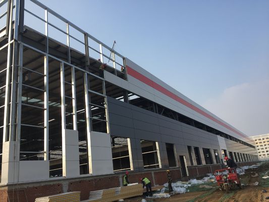 Zastosowany projekt DIP Galwanizowany ramy Industrial Shed Prefab / Prefabricated Structure Steel Warehouse
