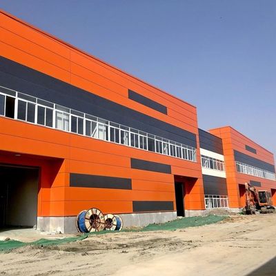 Q355 Galwanizowane Prefabrykowane handlowe Duże, przejrzyste, portalowe, lekkie, stalowe budynki