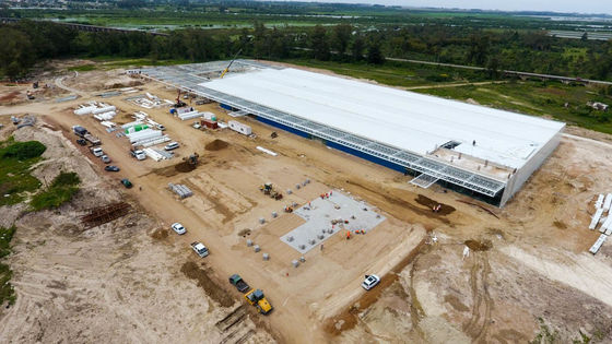 GB Standard Q355b Steel Prefabricated Structural Metal Hangar Warehouse Workshop