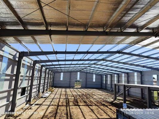 Architektoniczne zaprojektowane prefabrykowane konstrukcje stalowe ramy magazyn trzęsienie ziemi przeciwko
