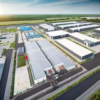 Nowoczesny projekt Struktura stalowa przemysłowa Budowla magazynu prefabrykowanego Optymalna wydajność