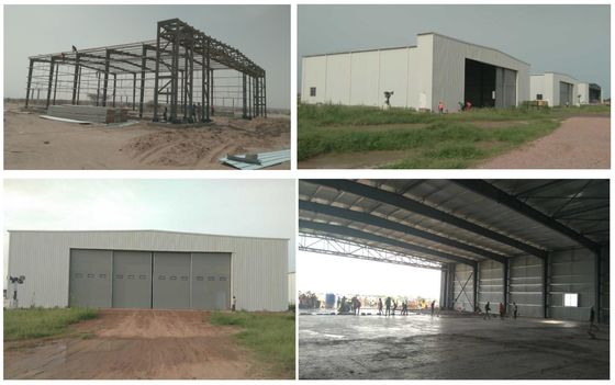 Odporna na huragany, silna konstrukcja metalowa, magazynowy hangar