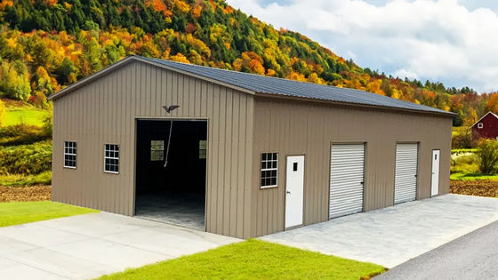 Customized Metal Steel Frame Garage Metal Structure Building Kit