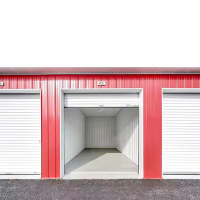 Prefabrykowane jednostki magazynowe mini budynek z konstrukcją ze stali lekkiej ramy i aluminiowego stopnia okna