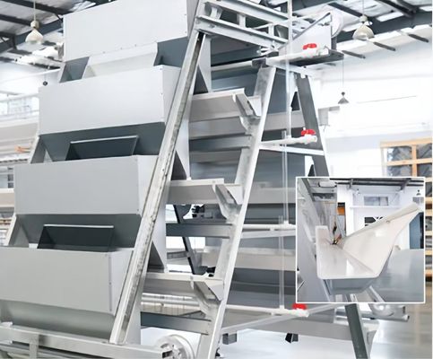 H Klatka dla kurczaków typu 4 Automatyczne klatki dla drobiu Baterie dla drobiu Sprzęt dla drobiu