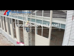 Budowle przemysłowe prefabrykowane z metalu z metalową ścianą